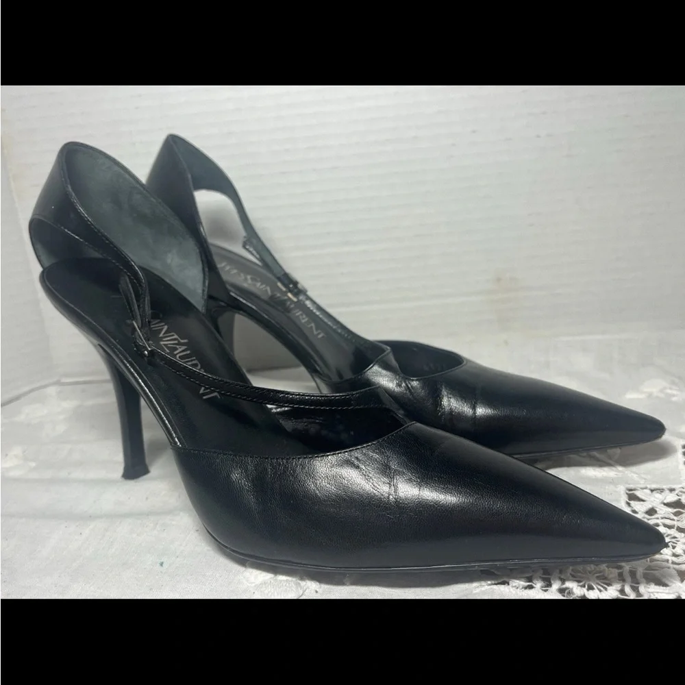 Yves Saint Laurent Black Heels - Picture 8 of 9
